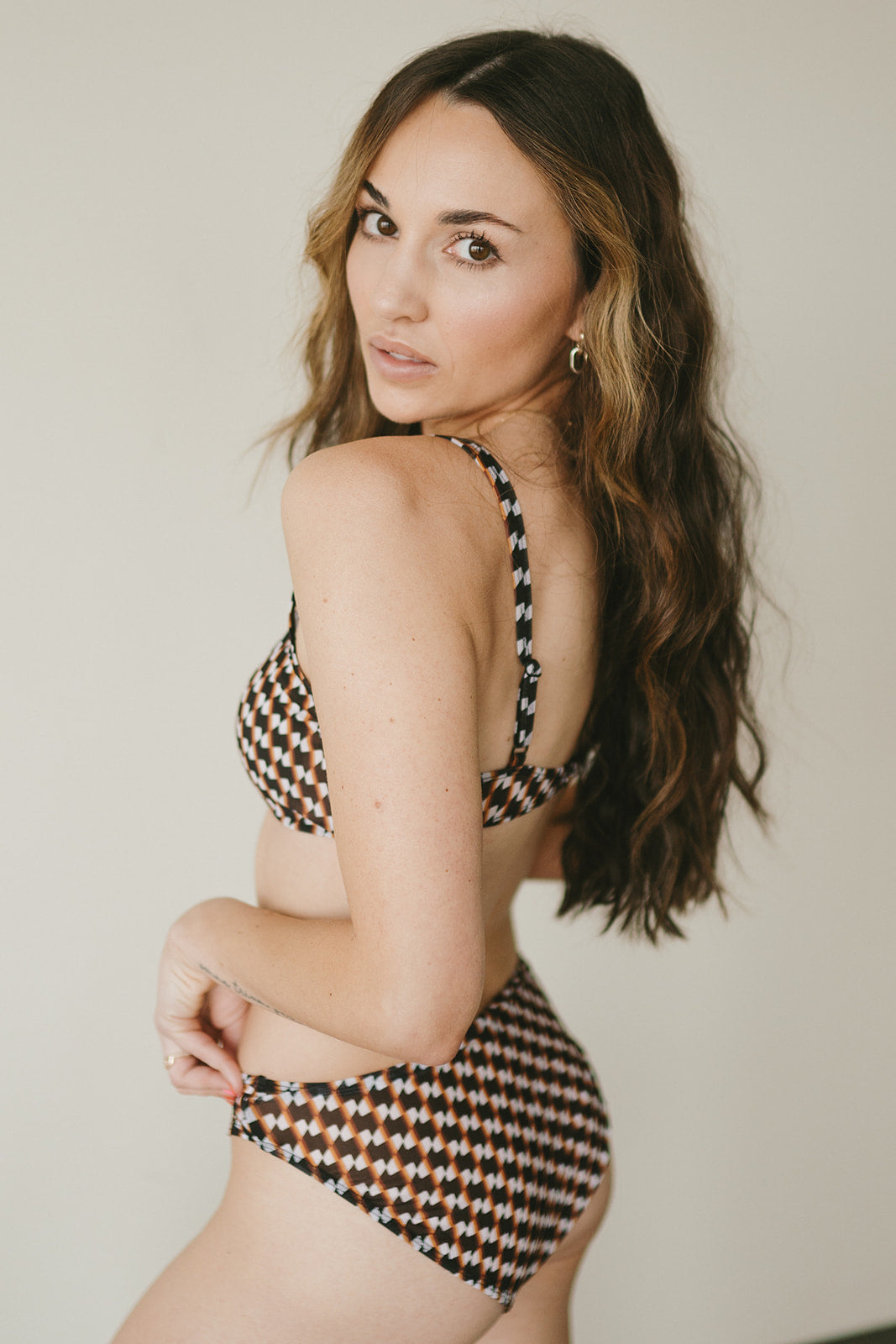 Grayton Scoop Bottom | Geometric